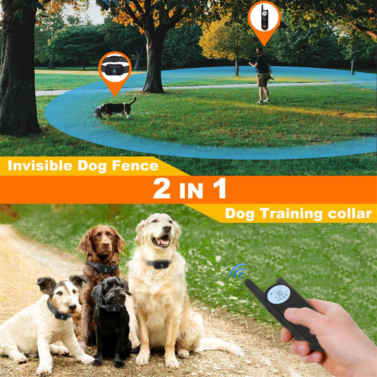 Introduction à la clôture pour chien sans fil modèle Mimofpet X302 (5)